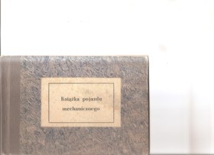 Ksiązka pojazdu